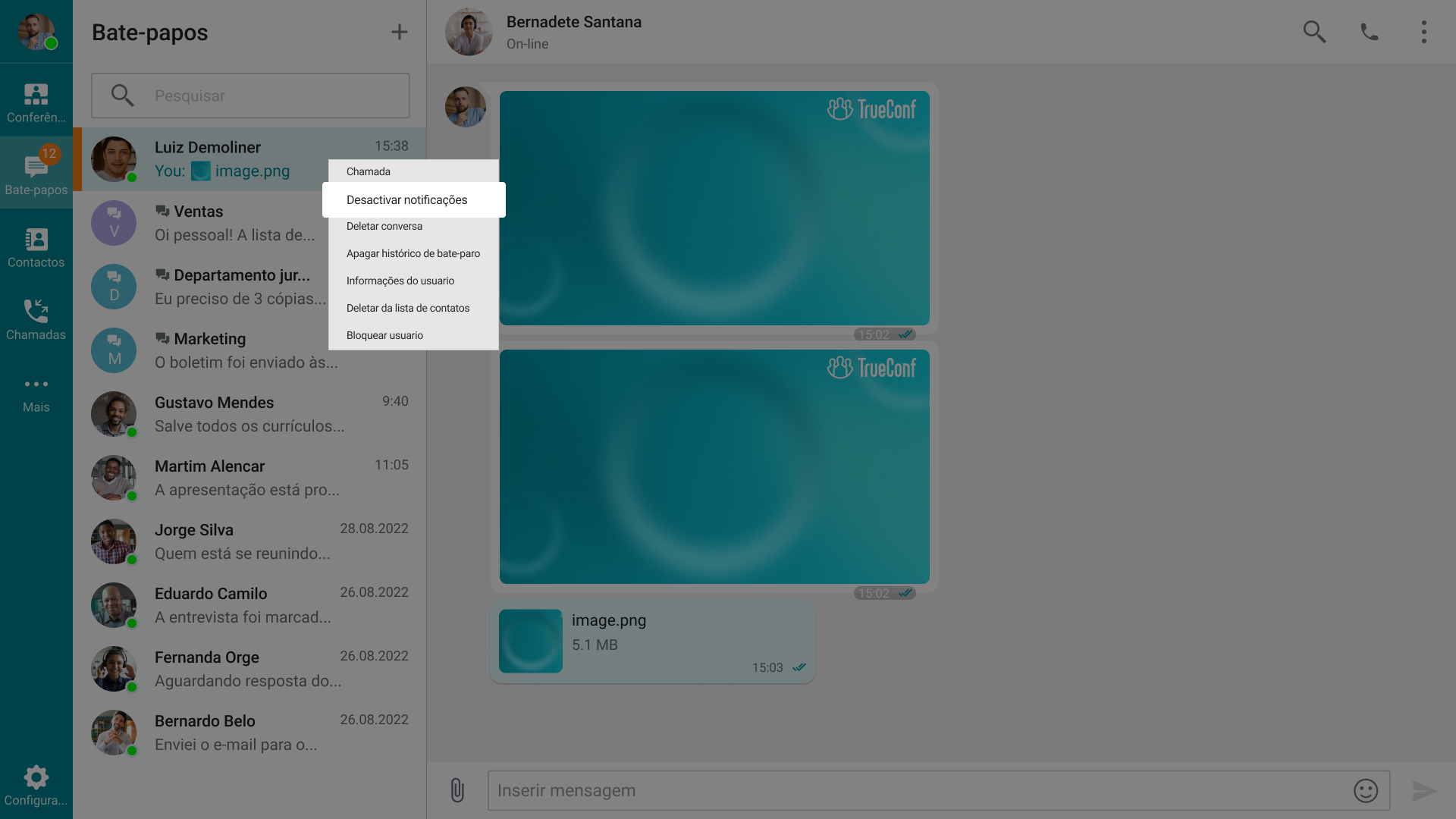 TrueConf 8.3 para Windows: Novo recurso baseado em IA, anotações sobre o conteúdo e compartilhamento de arquivos de vídeo 12