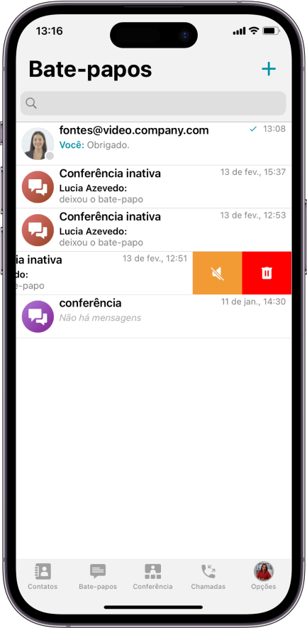TrueConf 3.5.1 para iOS: suporte para novo licenciamento e silenciamento de bate-papos 5