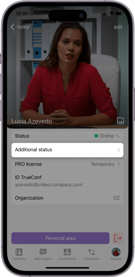 TrueConf 3.5.1 para iOS: suporte para novo licenciamento e silenciamento de bate-papos 11