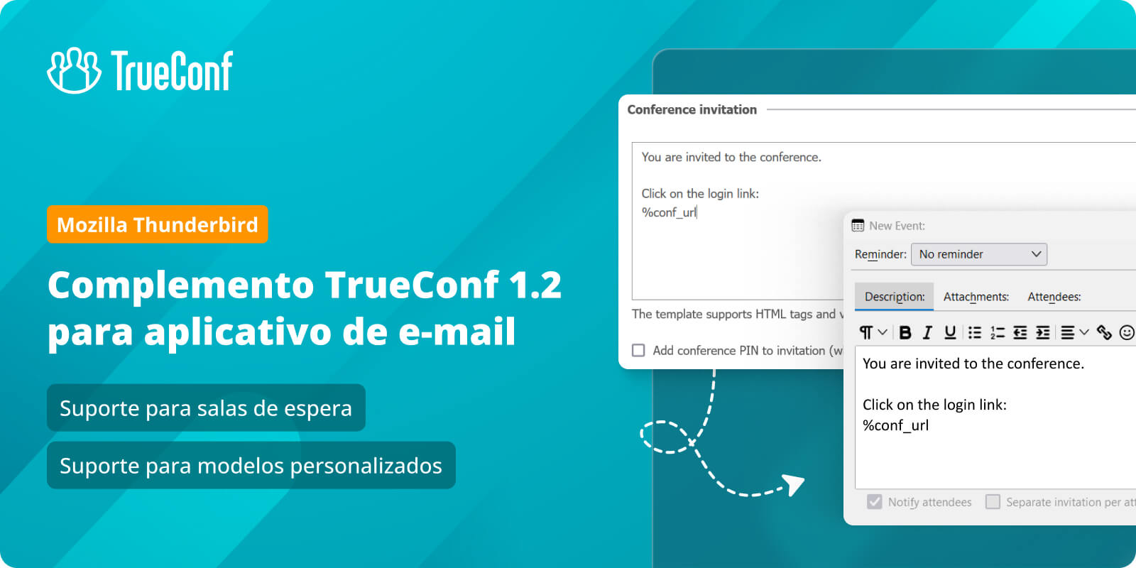 Complemento TrueConf 1.2 para aplicativo de e-mail Mozilla Thunderbird 1