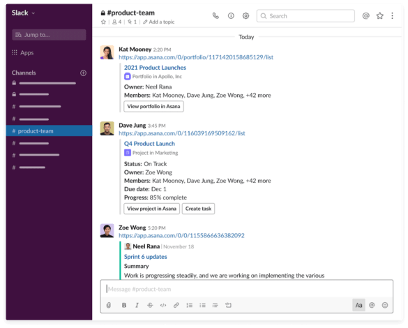 Aplicativos de Mensagens Instantâneas para Empresas - Slack