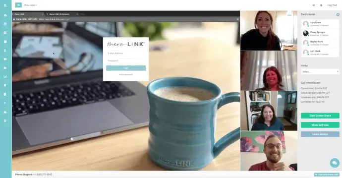 Servicios de videoconferencia compatibles con HIPAA - Thera-Link