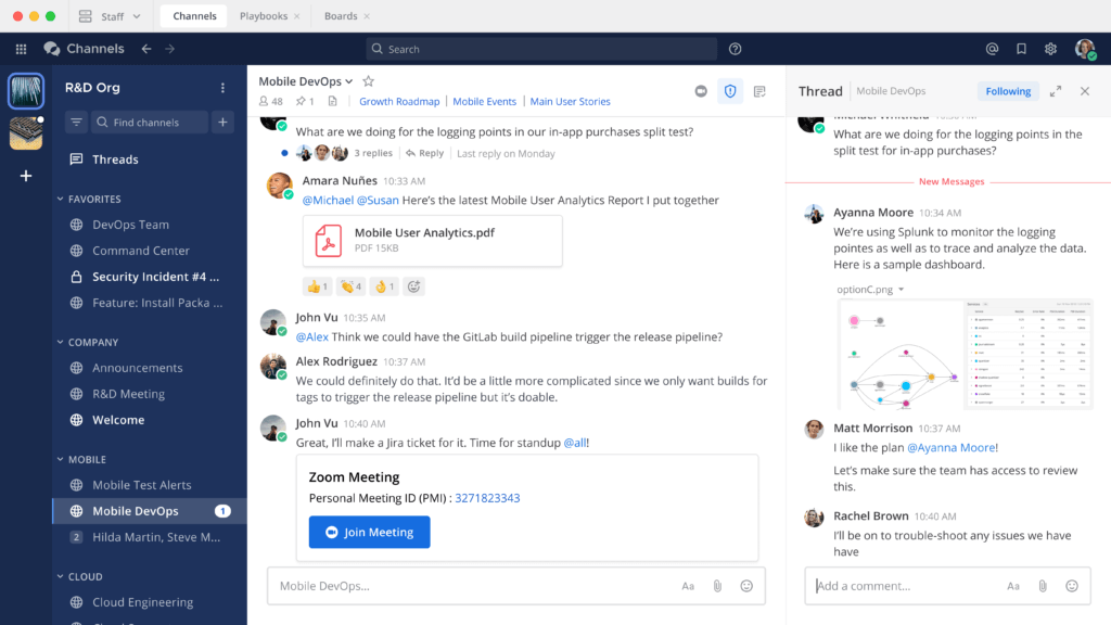 Microsoft Teams alternativas Mattermost