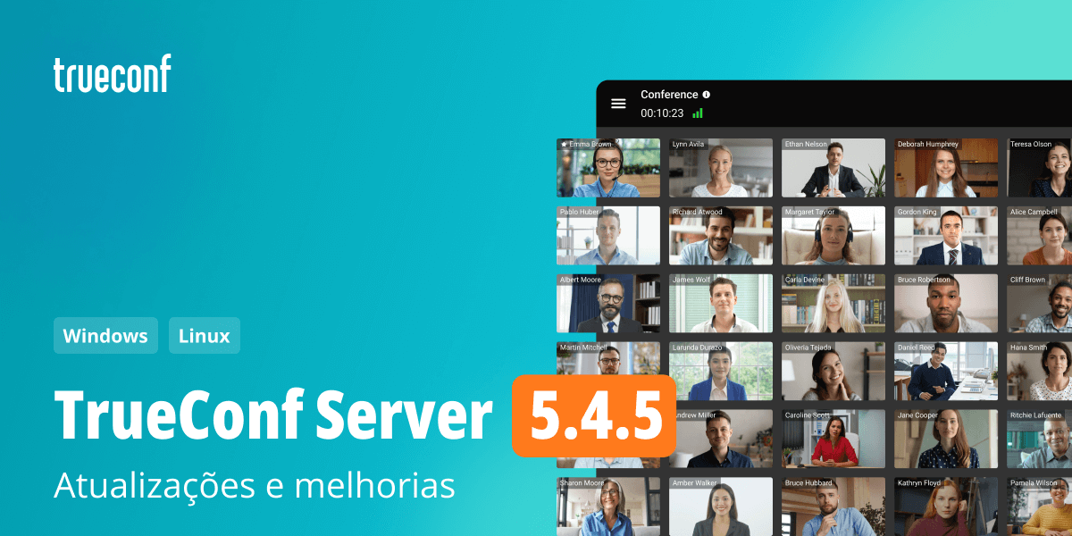 TrueConf Server 5.4.5: atualizações e melhorias 1